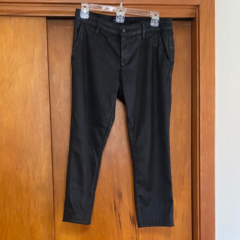 AG Adriano Goldschmied Black The Caden Tailored Trouser Cropped Pants Inseam 22”